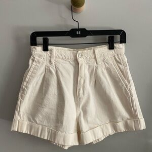 GAP Women's High Waist Cream Shorts